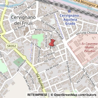Mappa Via Trieste, 80, 33052 Cervignano del Friuli, Udine (Friuli-Venezia Giulia)