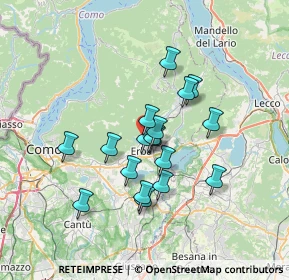 Mappa Via XXIV Maggio, 22037 Ponte Lambro CO, Italia (5.40889)