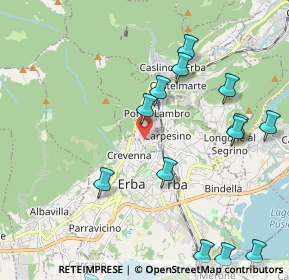 Mappa Via XXIV Maggio, 22037 Ponte Lambro CO, Italia (2.55714)