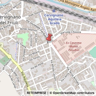 Mappa Via Trieste, 94, 33052 Cervignano del Friuli, Udine (Friuli-Venezia Giulia)