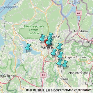 Mappa Via Carlo Giuseppe Veratti, 21100 Varese VA, Italia (4.44545)