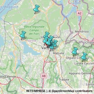 Mappa Via Carlo Giuseppe Veratti, 21100 Varese VA, Italia (5.05364)
