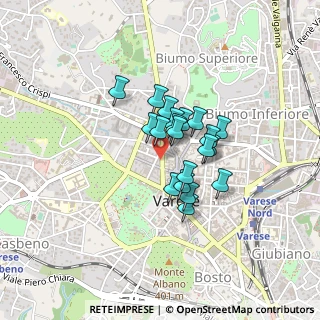 Mappa Via Francesco del Cairo, 21100 Varese VA, Italia (0.272)