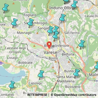 Mappa Via Carlo Giuseppe Veratti, 21100 Varese VA, Italia (3.15533)