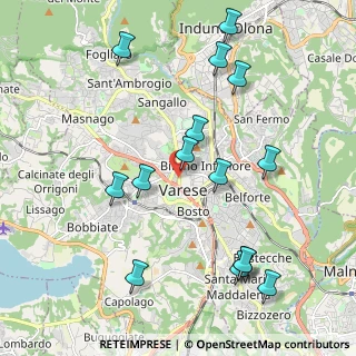 Mappa Via Francesco del Cairo, 21100 Varese VA, Italia (2.22933)