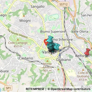 Mappa Via F. del, 21100 Varese VA, Italia (0.414)