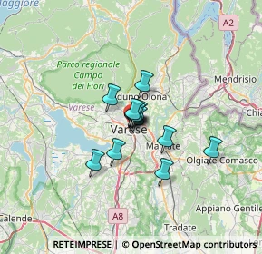 Mappa Via Giacomo Puccini, 21100 Varese VA, Italia (3.42692)