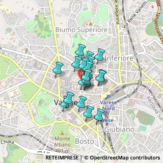 Mappa Via Giacomo Puccini, 21100 Varese VA, Italia (0.2485)