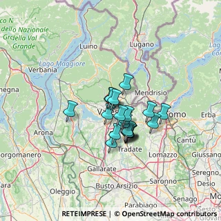Mappa Via Giacomo Puccini, 21100 Varese VA, Italia (8.7605)