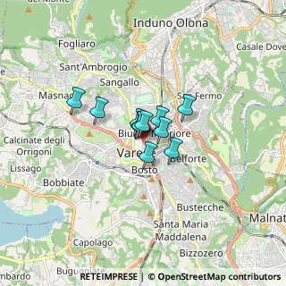 Mappa Via Giacomo Puccini, 21100 Varese VA, Italia (0.79727)