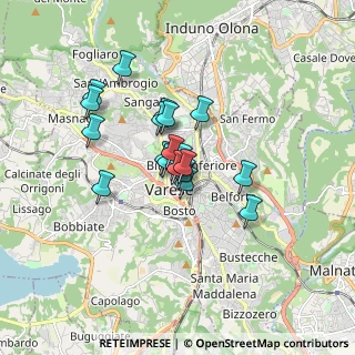 Mappa Via Giacomo Puccini, 21100 Varese VA, Italia (1.1415)