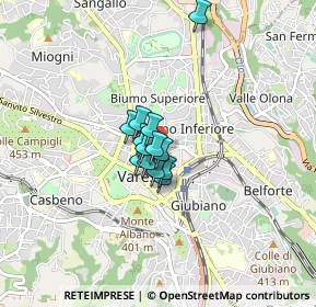 Mappa Via Giacomo Puccini, 21100 Varese VA, Italia (0.41692)