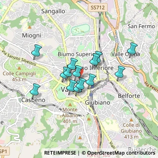 Mappa Via Giacomo Puccini, 21100 Varese VA, Italia (0.65214)