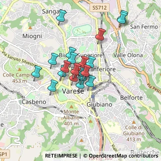 Mappa Via Giacomo Puccini, 21100 Varese VA, Italia (0.6495)