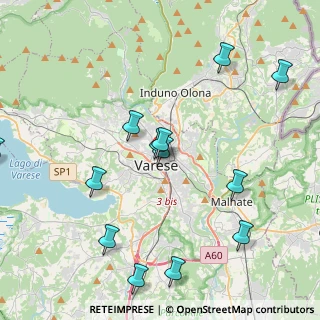 Mappa Via Giacomo Puccini, 21100 Varese VA, Italia (4.60769)