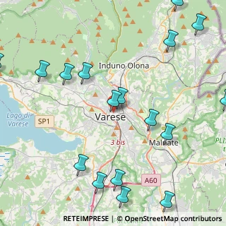 Mappa Via Giacomo Puccini, 21100 Varese VA, Italia (5.67353)