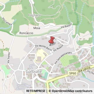 Mappa Via Monte Barro, 37, 23851 Galbiate, Lecco (Lombardia)