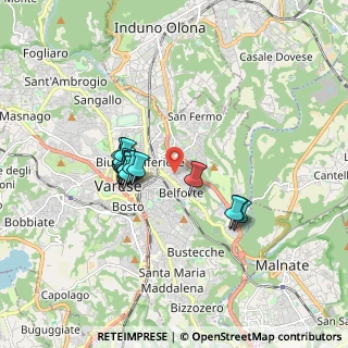 Mappa Via Brunico, 21100 Varese VA, Italia (1.38722)