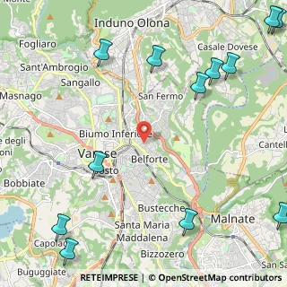 Mappa Via Brunico, 21100 Varese VA, Italia (3.34667)