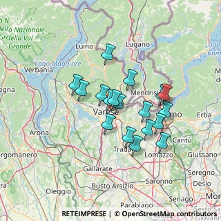 Mappa Via Brunico, 21100 Varese VA, Italia (10.85833)