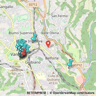 Mappa Via Brunico, 21100 Varese VA, Italia (1.2265)