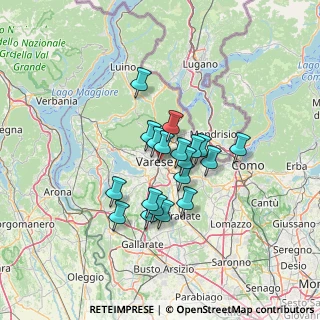 Mappa Via Cortina d'Ampezzo, 21100 Varese VA, Italia (9.76526)