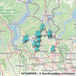 Mappa Via Cortina d'Ampezzo, 21100 Varese VA, Italia (8.95083)
