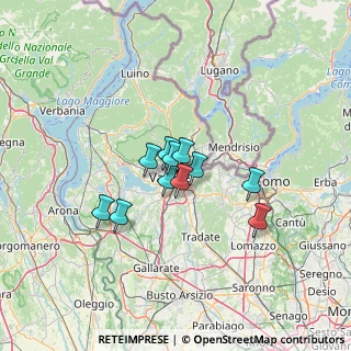 Mappa Via Cortina d'Ampezzo, 21100 Varese VA, Italia (8.49455)