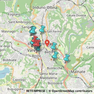 Mappa Via Molina Livio, 21100 Varese VA, Italia (1.33625)
