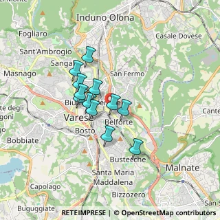 Mappa Via Molina Livio, 21100 Varese VA, Italia (1.2325)