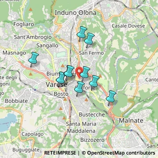 Mappa Via Molina Livio, 21100 Varese VA, Italia (1.31636)