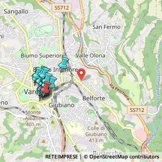 Mappa Via Cortina d'Ampezzo, 21100 Varese VA, Italia (1.083)