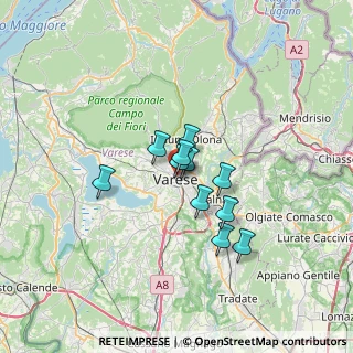 Mappa Via Donizetti Gaetano, 21100 Varese VA, Italia (4.37909)