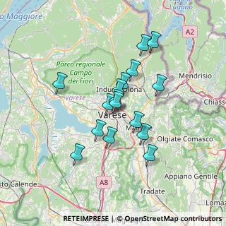 Mappa Via Donizetti Gaetano, 21100 Varese VA, Italia (5.52125)