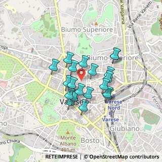 Mappa Via Donizetti Gaetano, 21100 Varese VA, Italia (0.321)