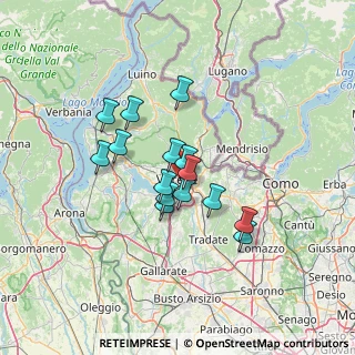 Mappa Via Donizetti Gaetano, 21100 Varese VA, Italia (10.14)