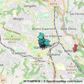 Mappa Via Donizetti Gaetano, 21100 Varese VA, Italia (0.36133)