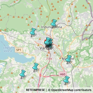 Mappa Via Donizetti Gaetano, 21100 Varese VA, Italia (2.86333)