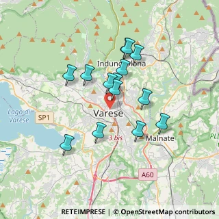 Mappa Via Donizetti Gaetano, 21100 Varese VA, Italia (2.99429)