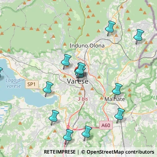 Mappa Via Donizetti Gaetano, 21100 Varese VA, Italia (4.59154)