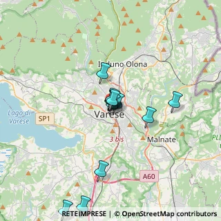 Mappa Via Donizetti Gaetano, 21100 Varese VA, Italia (2.68923)
