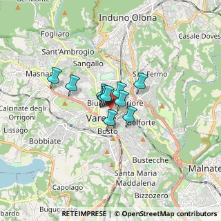 Mappa Via Bernardino Luini, 21100 Varese VA, Italia (0.83091)