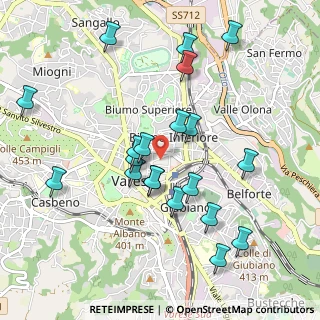 Mappa Via Bernardino Luini, 21100 Varese VA, Italia (0.9855)