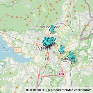 Mappa Via Bernardino Luini, 21100 Varese VA, Italia (1.72727)