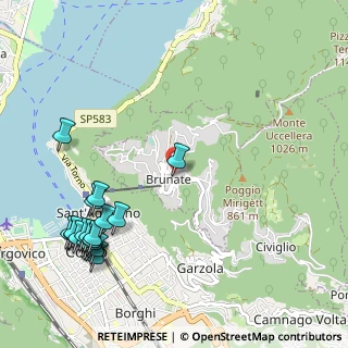 Mappa Via Pietro e Maurizio Monti, 22034 Brunate CO, Italia (1.373)
