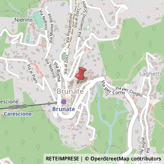 Mappa Via Manzoni, 22, 22034 Brunate, Como (Lombardia)