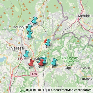 Mappa Piazza Libertà, 21050 Cantello VA, Italia (3.84385)