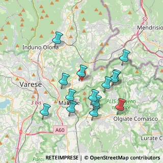Mappa Piazza Libertà, 21050 Cantello VA, Italia (3.47)