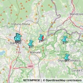 Mappa Via Roma, 21050 Cantello VA, Italia (4.65182)