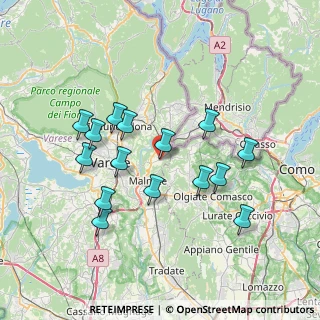 Mappa Piazza Libertà, 21050 Cantello VA, Italia (6.90133)